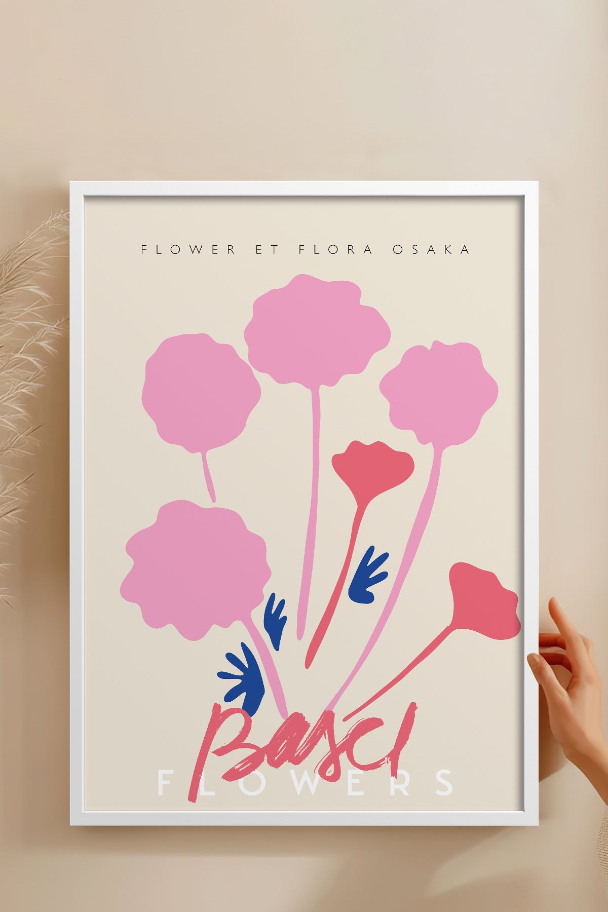 HOMEPACK Ahşap Çerçeveli Tablo Çerçeveli Poster Sanatsal Modern Duvar Dekoru ABSTRACT-58