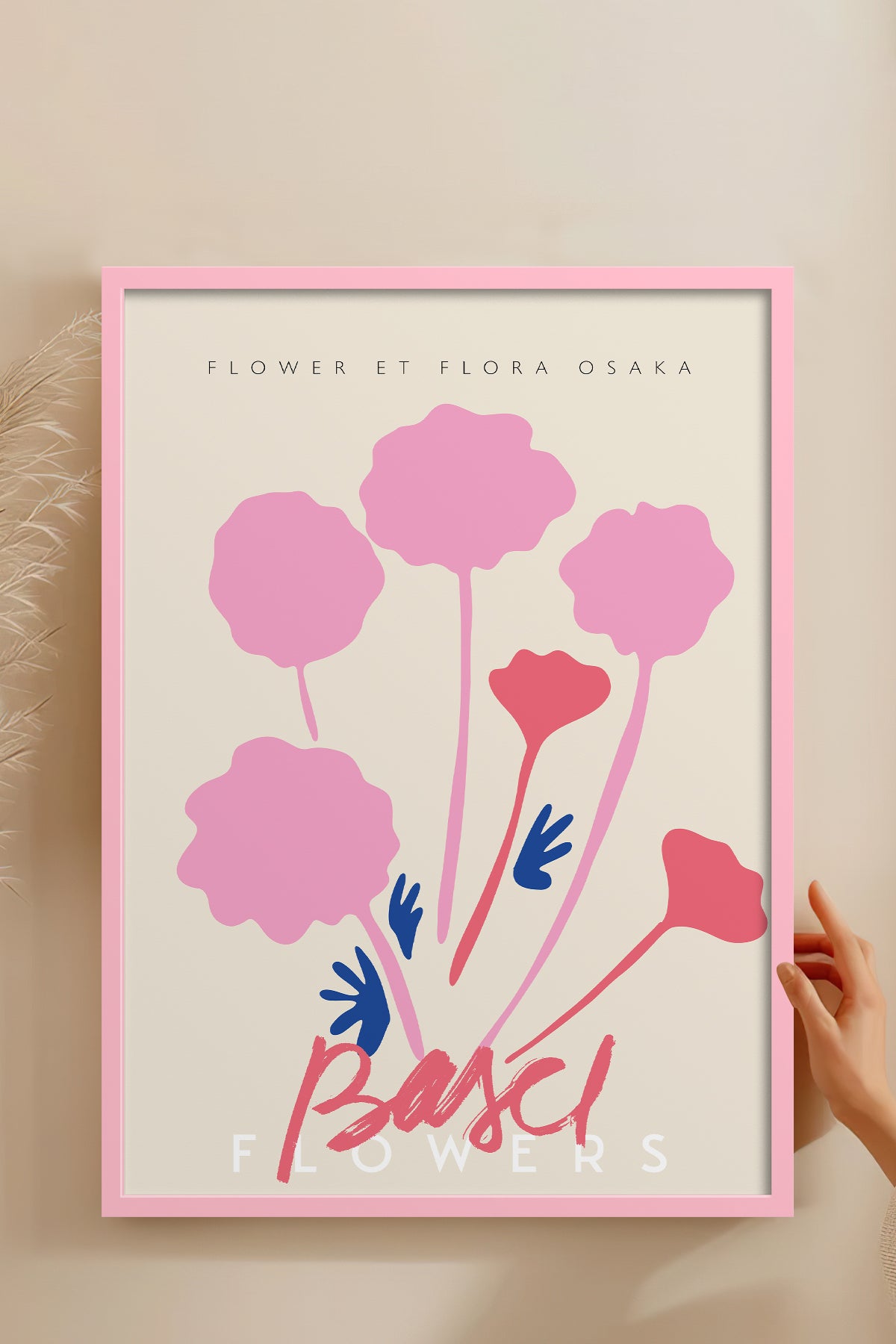 HOMEPACK Ahşap Çerçeveli Tablo Çerçeveli Poster Sanatsal Modern Duvar Dekoru ABSTRACT-58