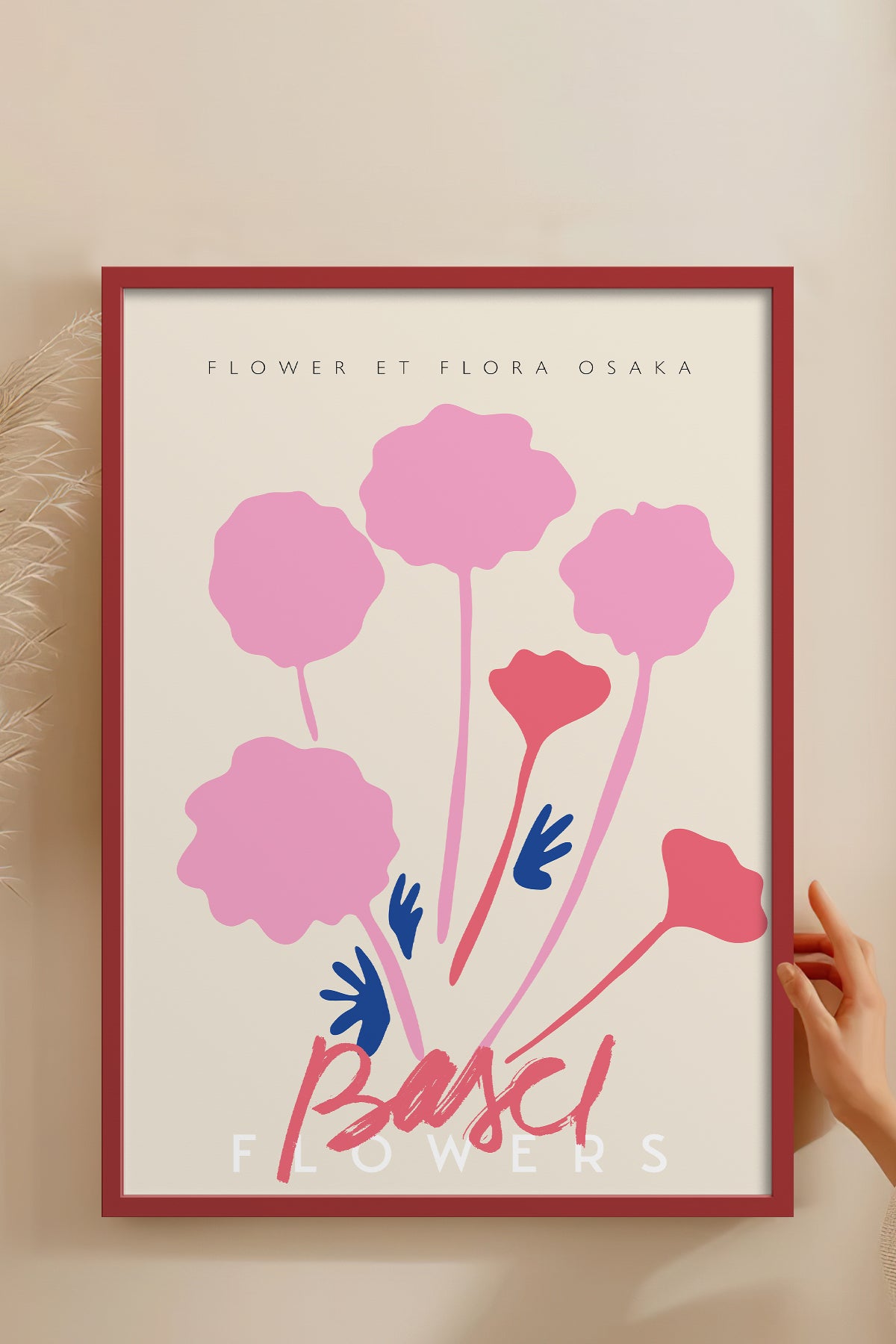 HOMEPACK Ahşap Çerçeveli Tablo Çerçeveli Poster Sanatsal Modern Duvar Dekoru ABSTRACT-58