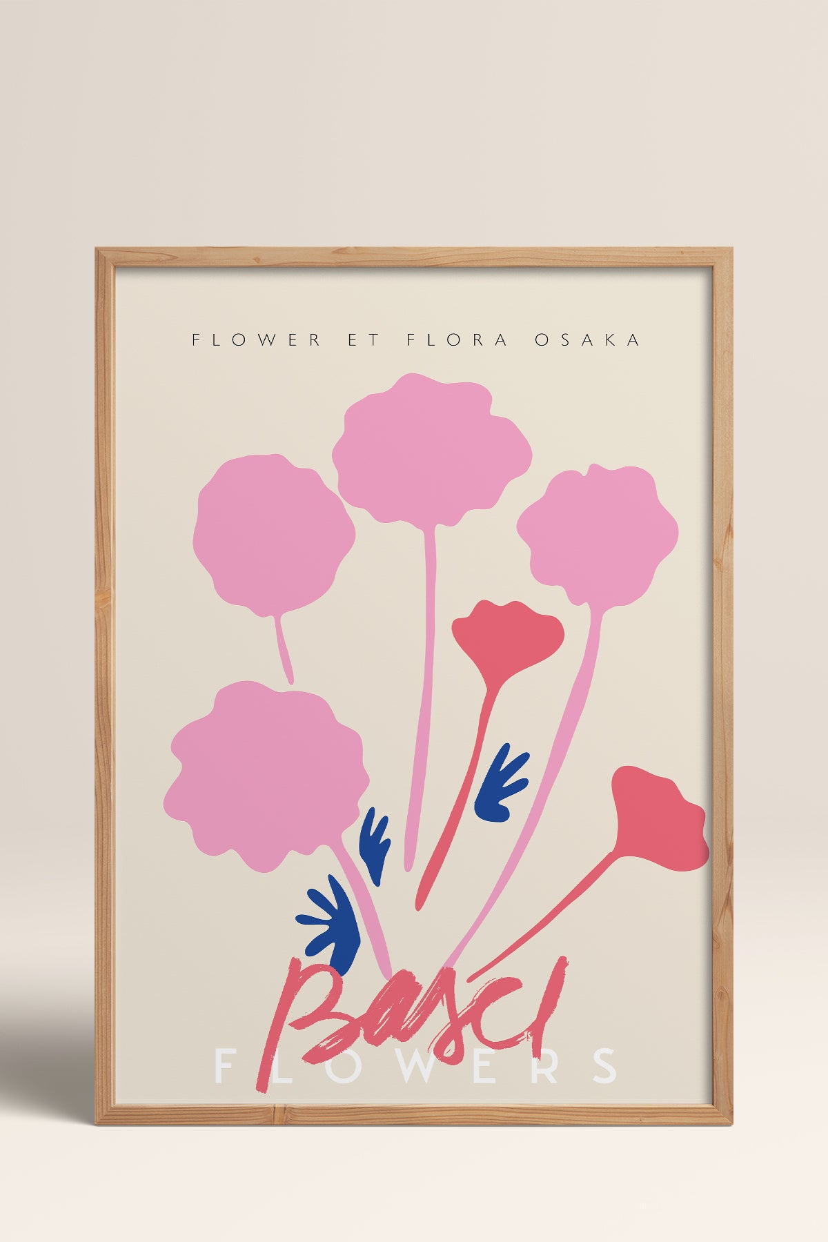 HOMEPACK Ahşap Çerçeveli Tablo Çerçeveli Poster Sanatsal Modern Duvar Dekoru ABSTRACT-58