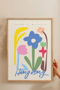 HOMEPACK Ahşap Çerçeveli Tablo Çerçeveli Poster Sanatsal Modern Duvar Dekoru ABSTRACT-61