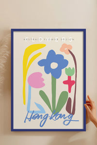 HOMEPACK Ahşap Çerçeveli Tablo Çerçeveli Poster Sanatsal Modern Duvar Dekoru ABSTRACT-61