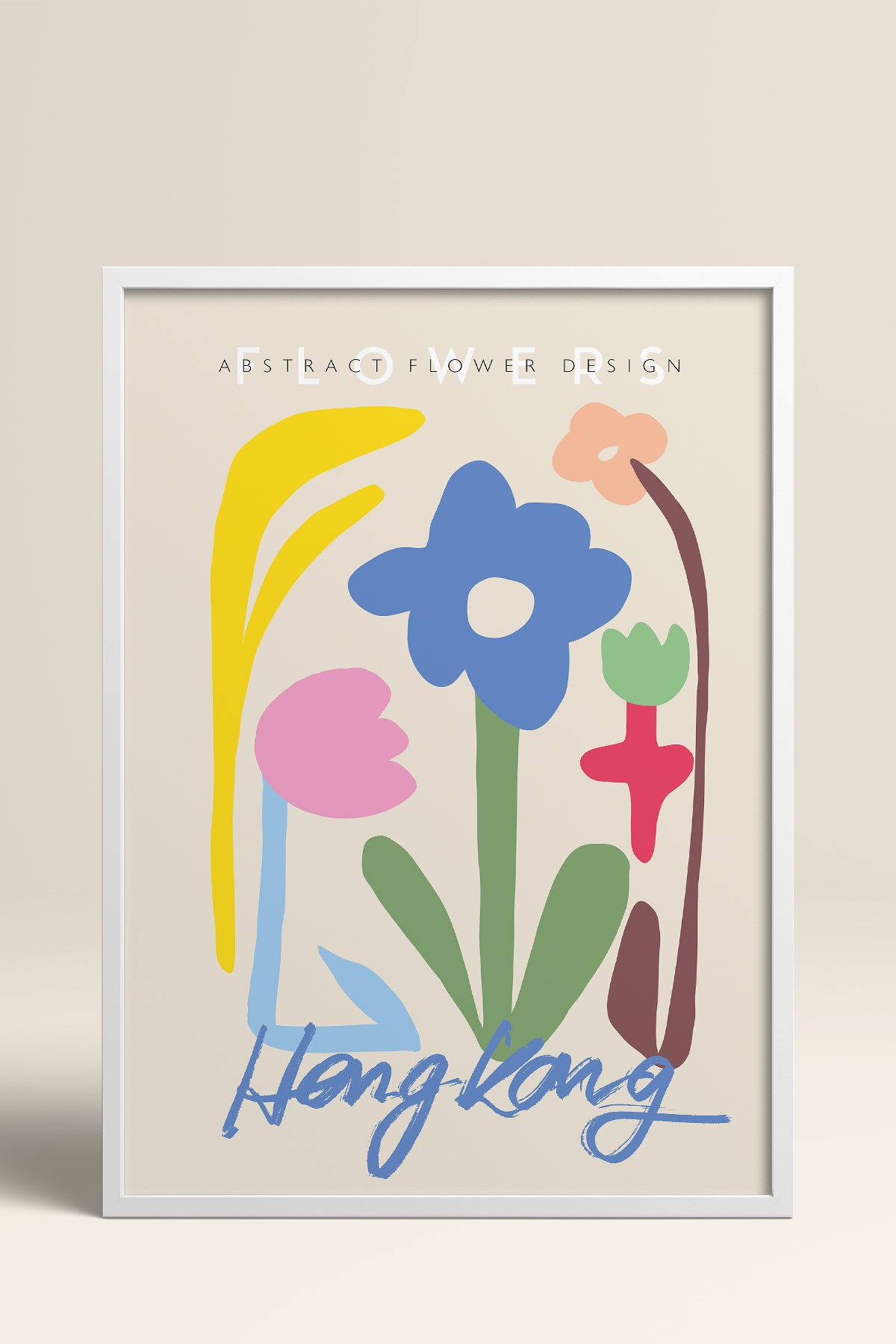 HOMEPACK Ahşap Çerçeveli Tablo Çerçeveli Poster Sanatsal Modern Duvar Dekoru ABSTRACT-61