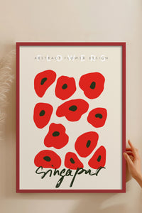 HOMEPACK Ahşap Çerçeveli Tablo Çerçeveli Poster Sanatsal Modern Duvar Dekoru ABSTRACT-71
