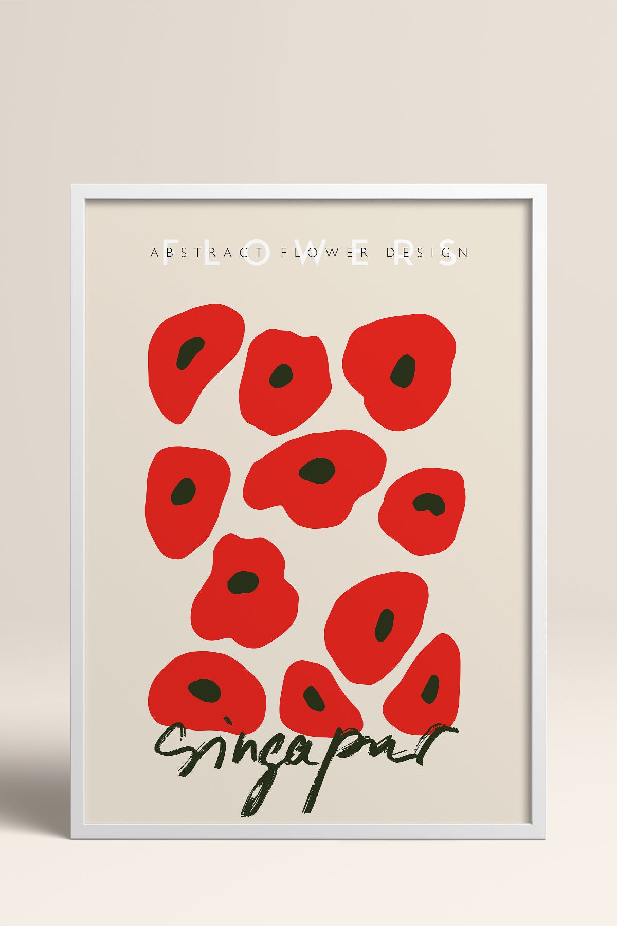 HOMEPACK Ahşap Çerçeveli Tablo Çerçeveli Poster Sanatsal Modern Duvar Dekoru ABSTRACT-71
