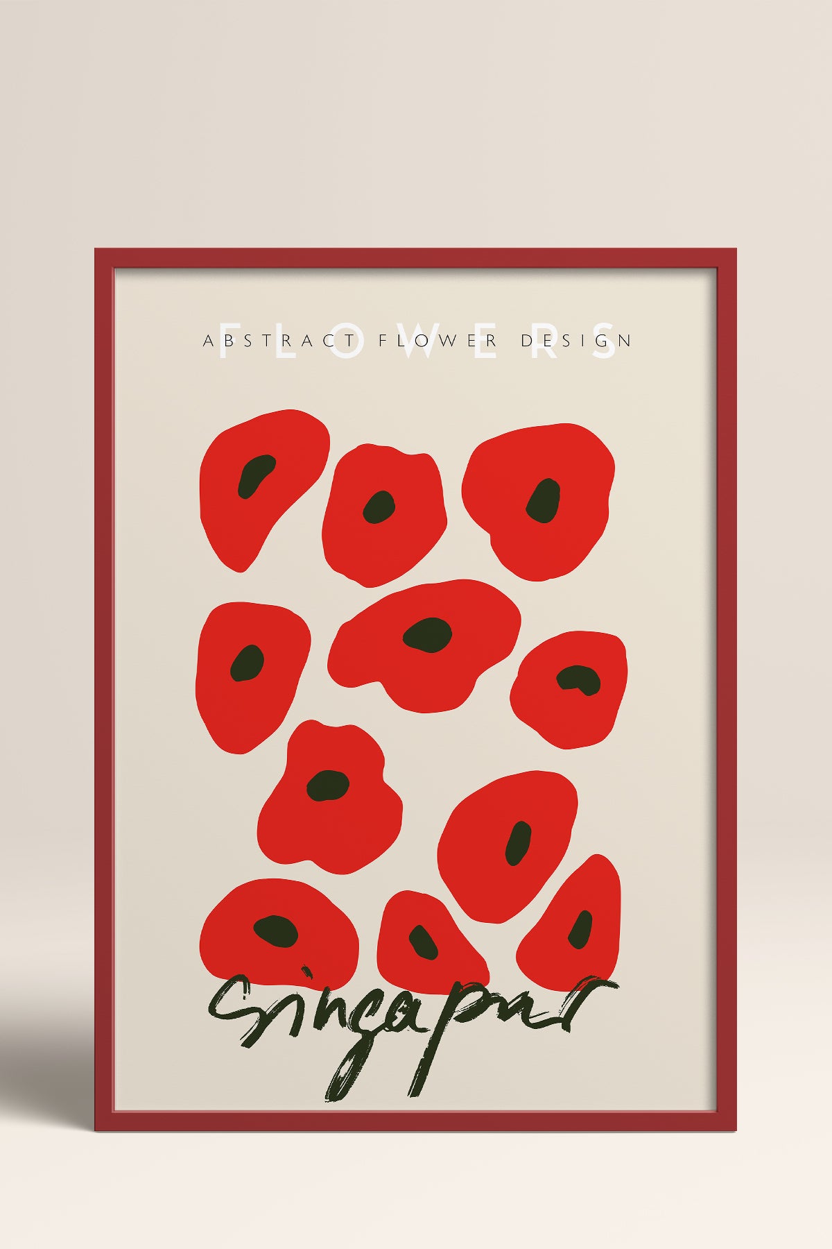 HOMEPACK Ahşap Çerçeveli Tablo Çerçeveli Poster Sanatsal Modern Duvar Dekoru ABSTRACT-71
