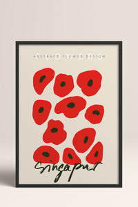 HOMEPACK Ahşap Çerçeveli Tablo Çerçeveli Poster Sanatsal Modern Duvar Dekoru ABSTRACT-71