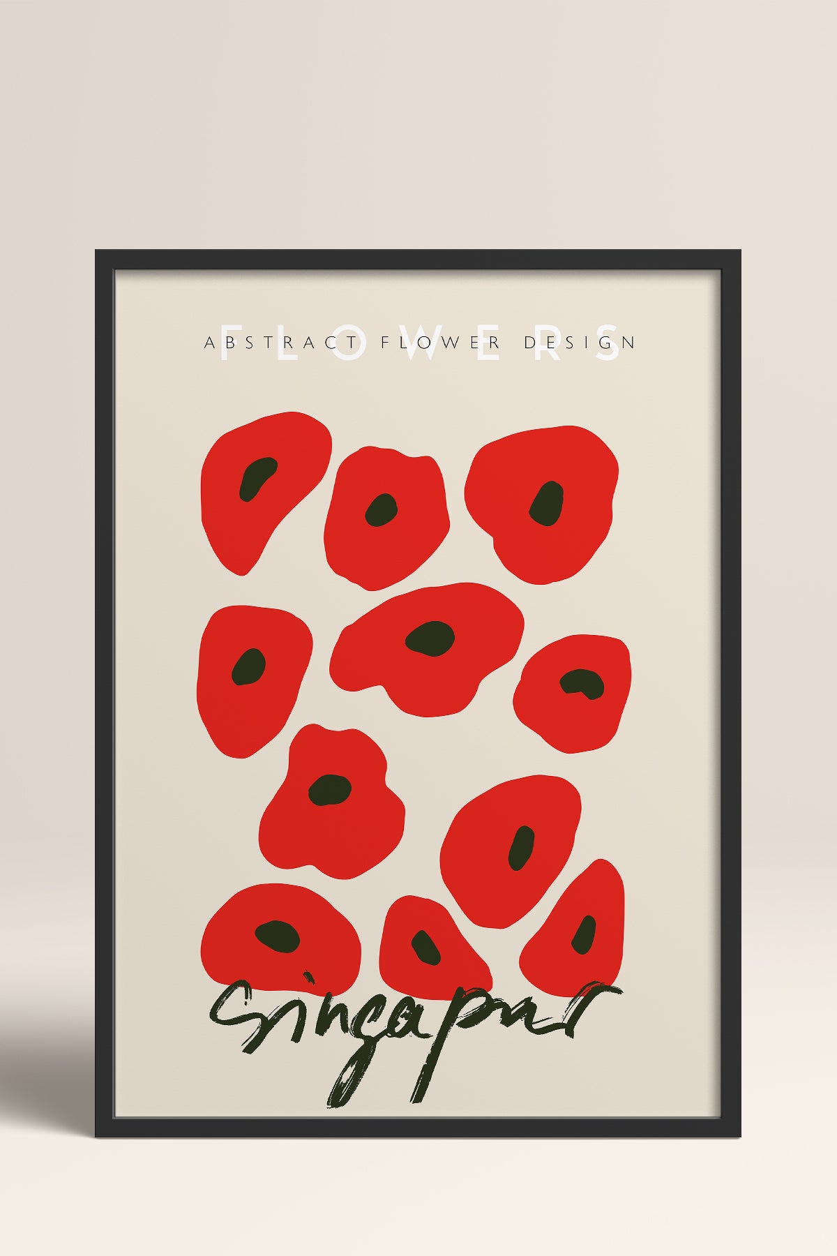HOMEPACK Ahşap Çerçeveli Tablo Çerçeveli Poster Sanatsal Modern Duvar Dekoru ABSTRACT-71