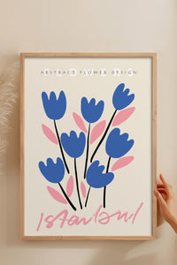 HOMEPACK Ahşap Çerçeveli Tablo Çerçeveli Poster Sanatsal Modern Duvar Dekoru ABSTRACT-72