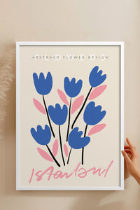 HOMEPACK Ahşap Çerçeveli Tablo Çerçeveli Poster Sanatsal Modern Duvar Dekoru ABSTRACT-72