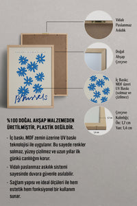 HOMEPACK Ahşap Çerçeveli Tablo Çerçeveli Poster Sanatsal Modern Duvar Dekoru ABSTRACT-75