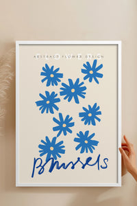 HOMEPACK Ahşap Çerçeveli Tablo Çerçeveli Poster Sanatsal Modern Duvar Dekoru ABSTRACT-75