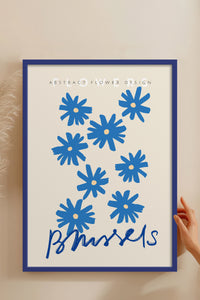 HOMEPACK Ahşap Çerçeveli Tablo Çerçeveli Poster Sanatsal Modern Duvar Dekoru ABSTRACT-75