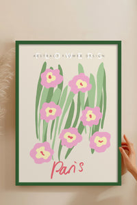 HOMEPACK Ahşap Çerçeveli Tablo Çerçeveli Poster Sanatsal Modern Duvar Dekoru ABSTRACT-76