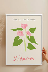 HOMEPACK Ahşap Çerçeveli Tablo Çerçeveli Poster Sanatsal Modern Duvar Dekoru ABSTRACT-77