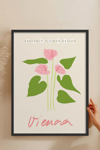 HOMEPACK Ahşap Çerçeveli Tablo Çerçeveli Poster Sanatsal Modern Duvar Dekoru ABSTRACT-77