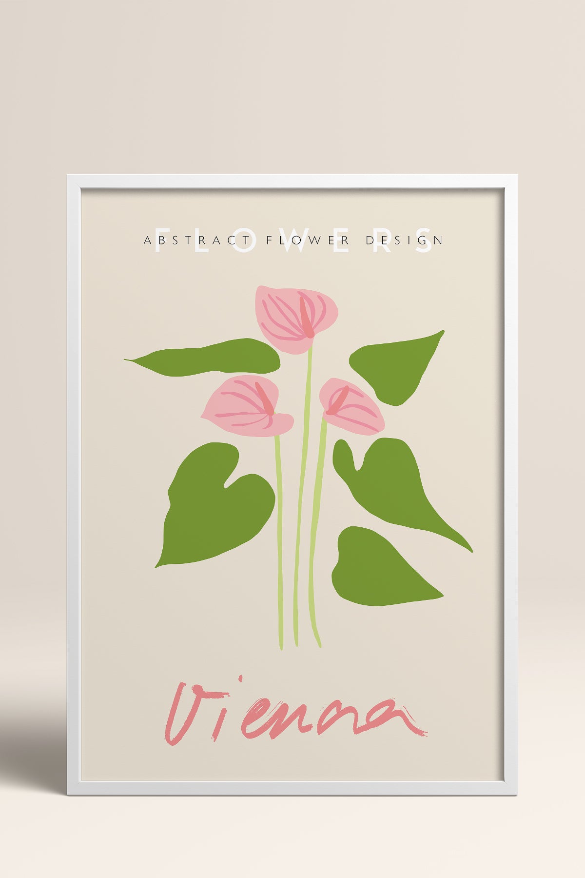 HOMEPACK Ahşap Çerçeveli Tablo Çerçeveli Poster Sanatsal Modern Duvar Dekoru ABSTRACT-77