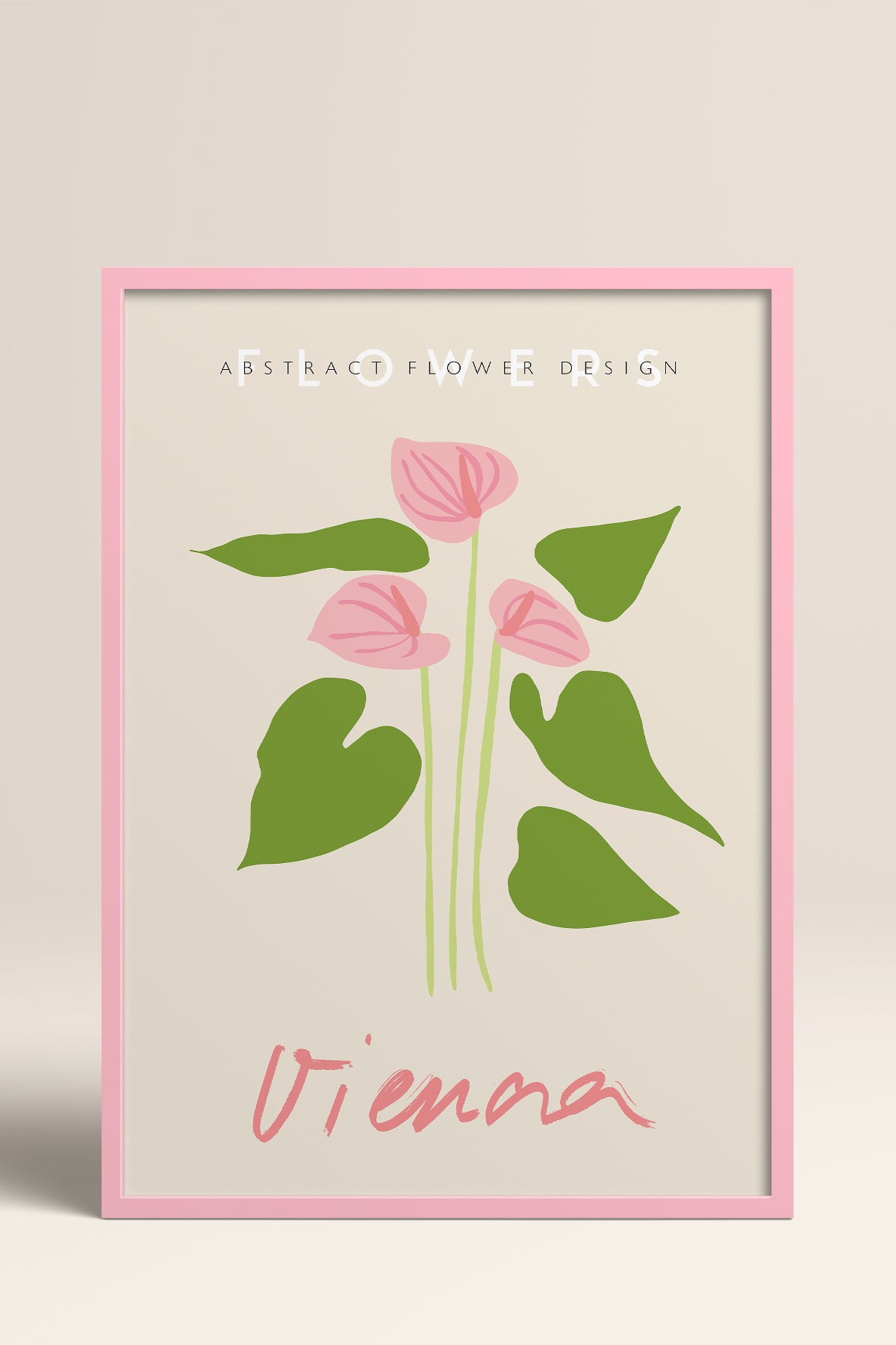 HOMEPACK Ahşap Çerçeveli Tablo Çerçeveli Poster Sanatsal Modern Duvar Dekoru ABSTRACT-77