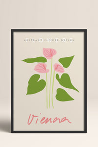 HOMEPACK Ahşap Çerçeveli Tablo Çerçeveli Poster Sanatsal Modern Duvar Dekoru ABSTRACT-77