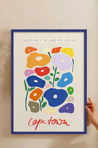 HOMEPACK Ahşap Çerçeveli Tablo Çerçeveli Poster Sanatsal Modern Duvar Dekoru ABSTRACT-79