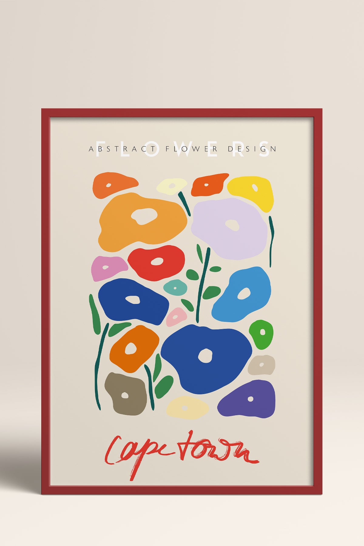 HOMEPACK Ahşap Çerçeveli Tablo Çerçeveli Poster Sanatsal Modern Duvar Dekoru ABSTRACT-79