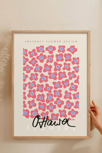 HOMEPACK Ahşap Çerçeveli Tablo Çerçeveli Poster Sanatsal Modern Duvar Dekoru ABSTRACT-81