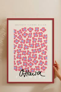 HOMEPACK Ahşap Çerçeveli Tablo Çerçeveli Poster Sanatsal Modern Duvar Dekoru ABSTRACT-81