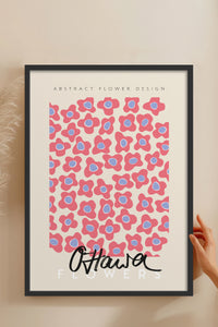 HOMEPACK Ahşap Çerçeveli Tablo Çerçeveli Poster Sanatsal Modern Duvar Dekoru ABSTRACT-81