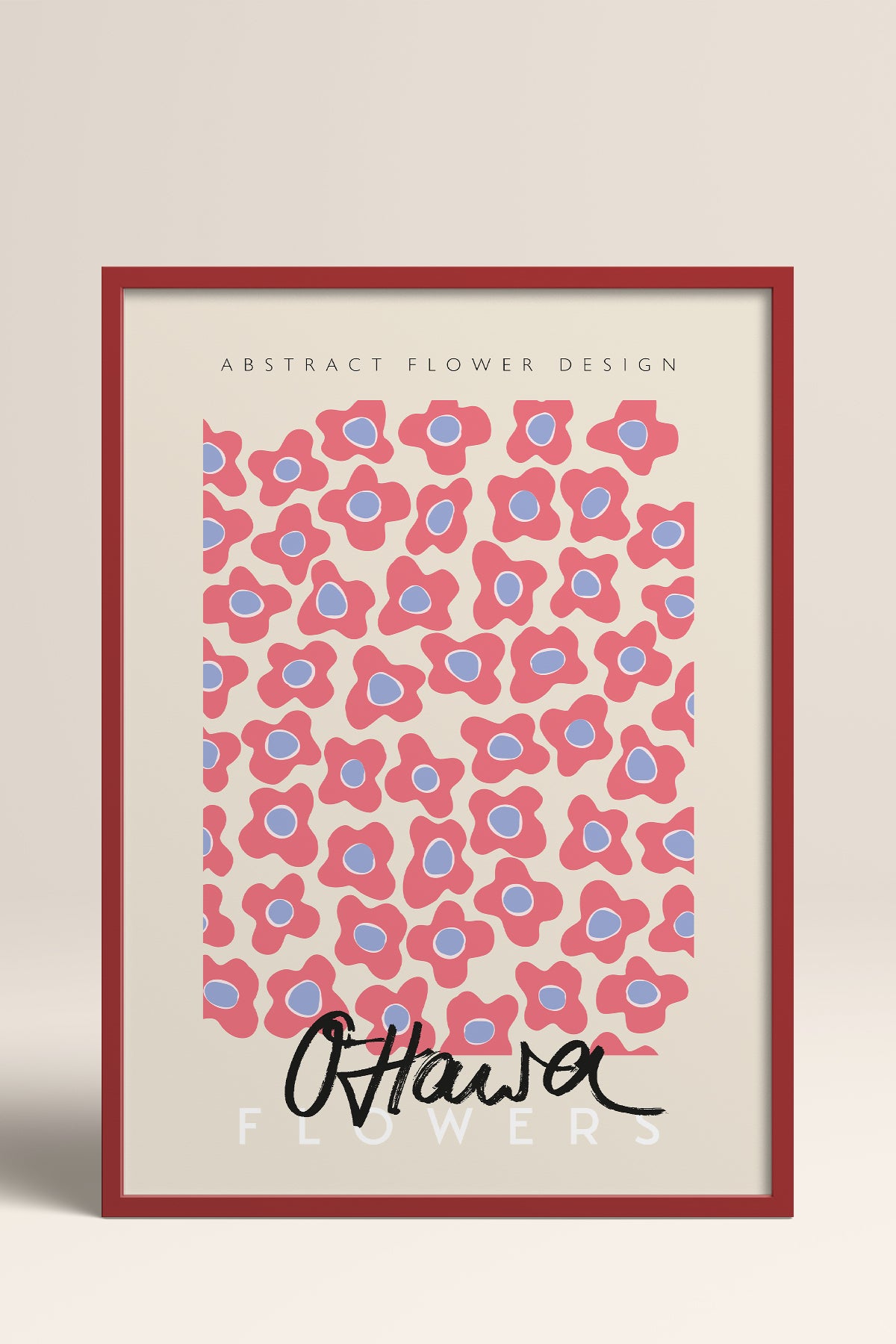 HOMEPACK Ahşap Çerçeveli Tablo Çerçeveli Poster Sanatsal Modern Duvar Dekoru ABSTRACT-81