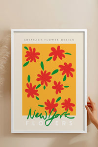 HOMEPACK Ahşap Çerçeveli Tablo Çerçeveli Poster Sanatsal Modern Duvar Dekoru ABSTRACT-82