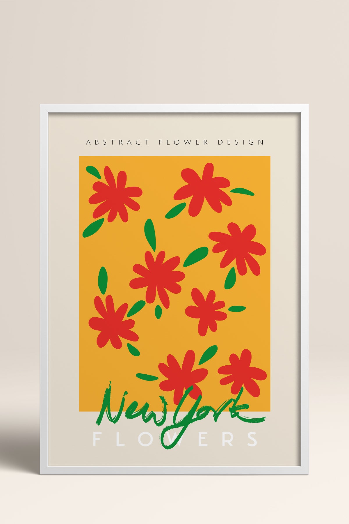HOMEPACK Ahşap Çerçeveli Tablo Çerçeveli Poster Sanatsal Modern Duvar Dekoru ABSTRACT-82