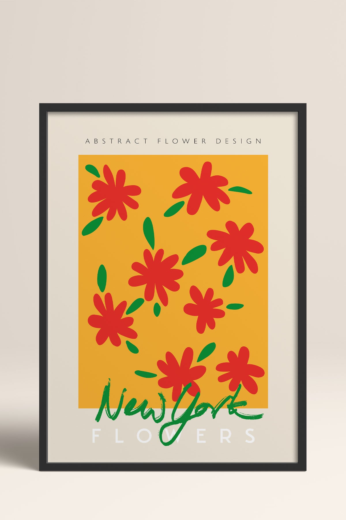 HOMEPACK Ahşap Çerçeveli Tablo Çerçeveli Poster Sanatsal Modern Duvar Dekoru ABSTRACT-82