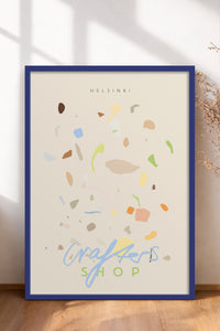 HOMEPACK Ahşap Çerçeveli Tablo Çerçeveli Poster Sanatsal Modern Duvar Dekoru ABSTRACT-83