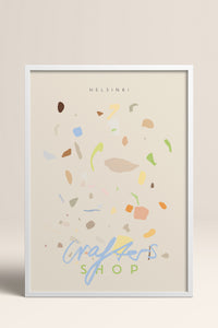 HOMEPACK Ahşap Çerçeveli Tablo Çerçeveli Poster Sanatsal Modern Duvar Dekoru ABSTRACT-83