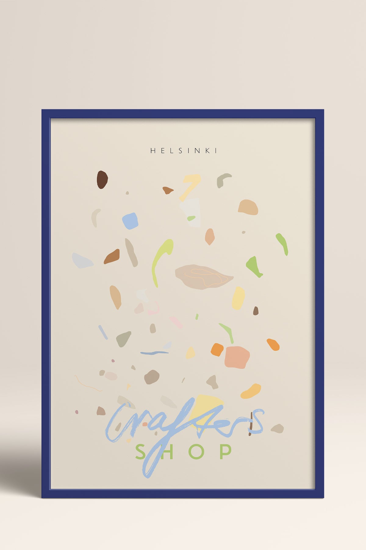 HOMEPACK Ahşap Çerçeveli Tablo Çerçeveli Poster Sanatsal Modern Duvar Dekoru ABSTRACT-83