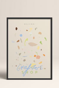 HOMEPACK Ahşap Çerçeveli Tablo Çerçeveli Poster Sanatsal Modern Duvar Dekoru ABSTRACT-83
