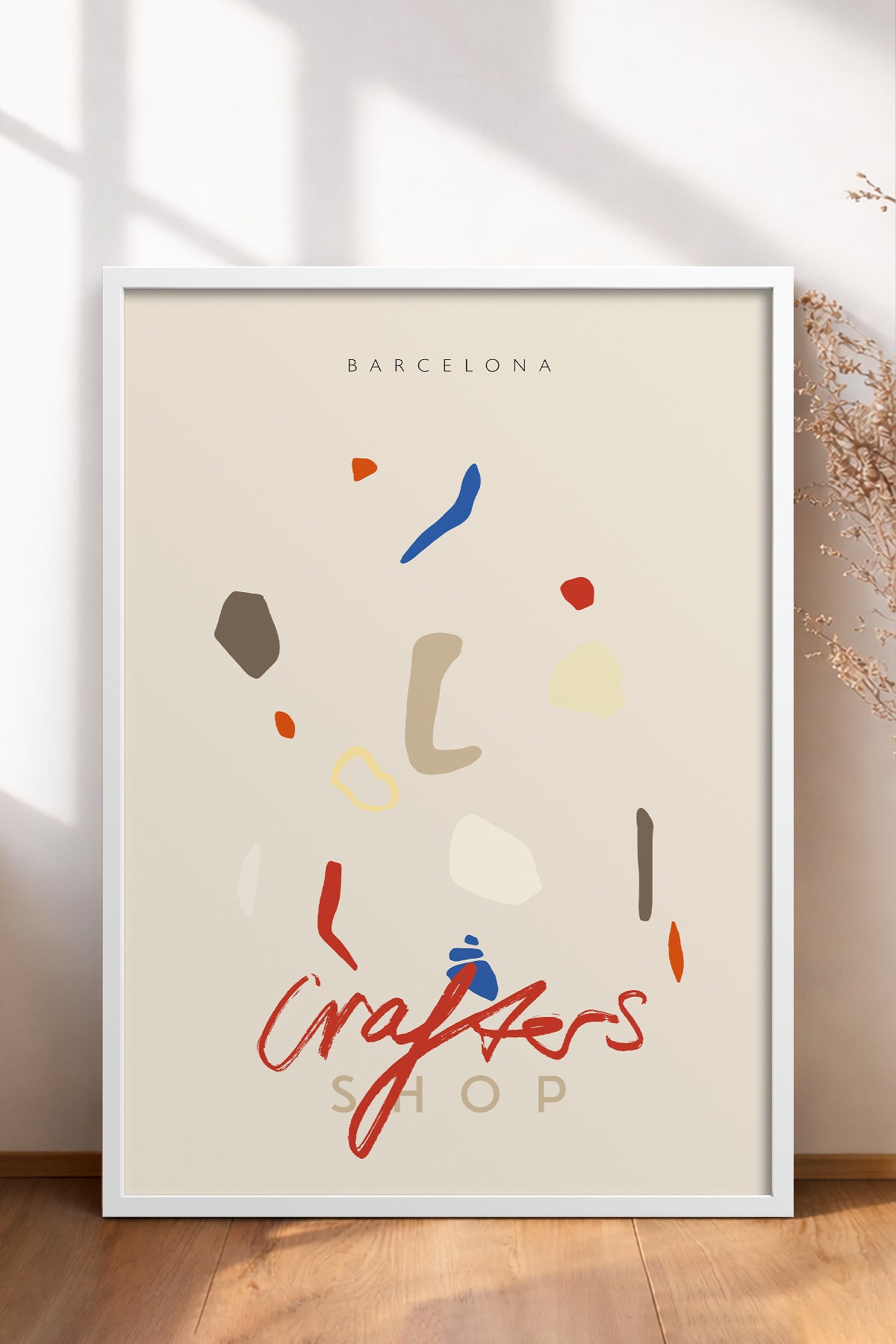 HOMEPACK Ahşap Çerçeveli Tablo Çerçeveli Poster Sanatsal Modern Duvar Dekoru ABSTRACT-85