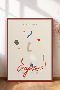 HOMEPACK Ahşap Çerçeveli Tablo Çerçeveli Poster Sanatsal Modern Duvar Dekoru ABSTRACT-85