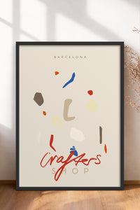 HOMEPACK Ahşap Çerçeveli Tablo Çerçeveli Poster Sanatsal Modern Duvar Dekoru ABSTRACT-85