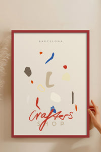 HOMEPACK Ahşap Çerçeveli Tablo Çerçeveli Poster Sanatsal Modern Duvar Dekoru ABSTRACT-85