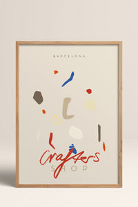 HOMEPACK Ahşap Çerçeveli Tablo Çerçeveli Poster Sanatsal Modern Duvar Dekoru ABSTRACT-85