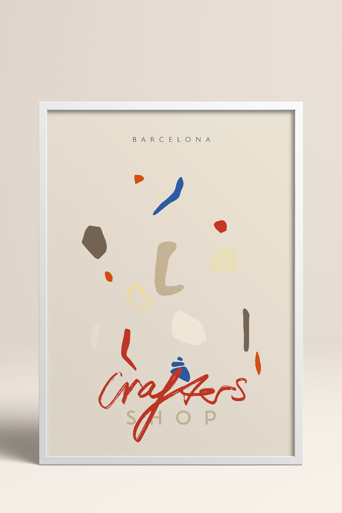 HOMEPACK Ahşap Çerçeveli Tablo Çerçeveli Poster Sanatsal Modern Duvar Dekoru ABSTRACT-85