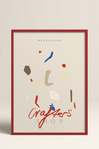 HOMEPACK Ahşap Çerçeveli Tablo Çerçeveli Poster Sanatsal Modern Duvar Dekoru ABSTRACT-85