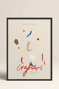 HOMEPACK Ahşap Çerçeveli Tablo Çerçeveli Poster Sanatsal Modern Duvar Dekoru ABSTRACT-85