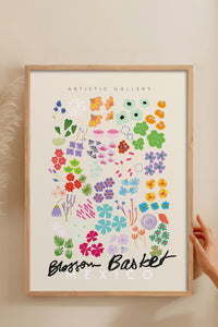 HOMEPACK Ahşap Çerçeveli Tablo Çerçeveli Poster Sanatsal Modern Duvar Dekoru ABSTRACT-86