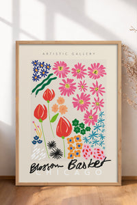 HOMEPACK Ahşap Çerçeveli Tablo Çerçeveli Poster Sanatsal Modern Duvar Dekoru ABSTRACT-87