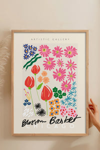 HOMEPACK Ahşap Çerçeveli Tablo Çerçeveli Poster Sanatsal Modern Duvar Dekoru ABSTRACT-87