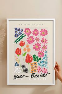 HOMEPACK Ahşap Çerçeveli Tablo Çerçeveli Poster Sanatsal Modern Duvar Dekoru ABSTRACT-87