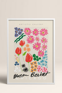 HOMEPACK Ahşap Çerçeveli Tablo Çerçeveli Poster Sanatsal Modern Duvar Dekoru ABSTRACT-87
