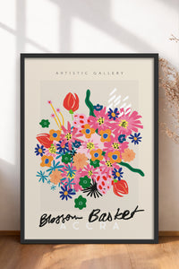 HOMEPACK Ahşap Çerçeveli Tablo Çerçeveli Poster Sanatsal Modern Duvar Dekoru ABSTRACT-88